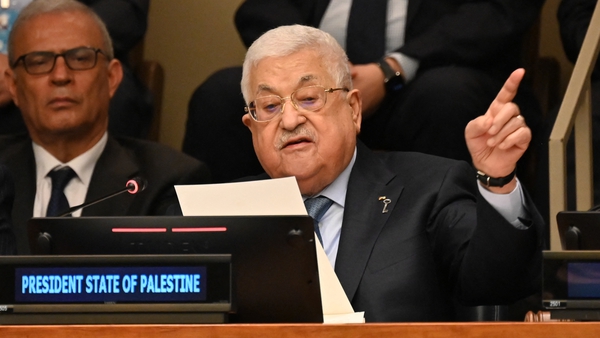 The head of the Palestinian Authority, Mahmoud Abbas, has addressed the UN General Assembly