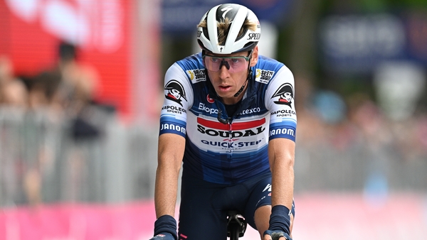 Jan Hirt is one of the riders out of the race