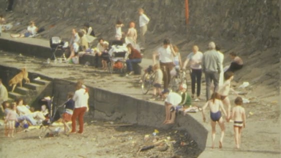 Summer sunshine at Seapoint in County Dublin, 1978