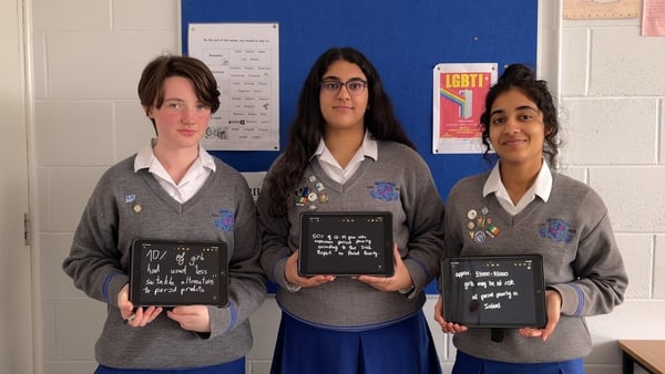 The student council at Loreto Secondary School in Kilkenny want to 'destigmatise periods and lessen the impact of period poverty'