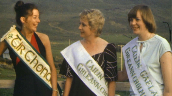 Cailín Gaelach contestants in Gleann Cholm Cille, County Donegal, 1978.