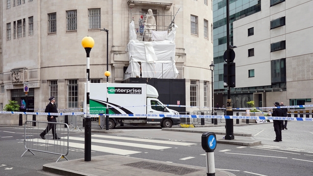 Man Damages Statue At BBC HQ With Hammer And Chisel