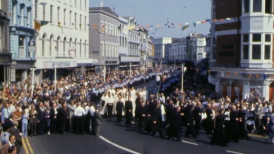 Eucharistic Procession in Cork City, 1978.