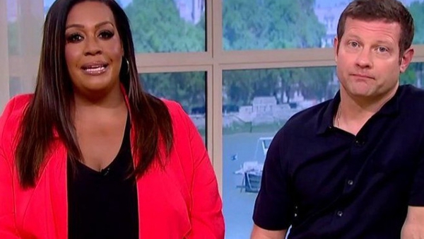 Alison Hammond and Dermot O'Leary on Monday's This Morning Screengrab: ITV