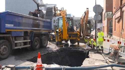 Uisce Éireann said repairs to the burst high-pressure water main have been completed