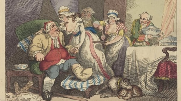 Comfort in the Gout by Thomas Rowlandson (1785). Image: National Gallery of Art, Washington DC