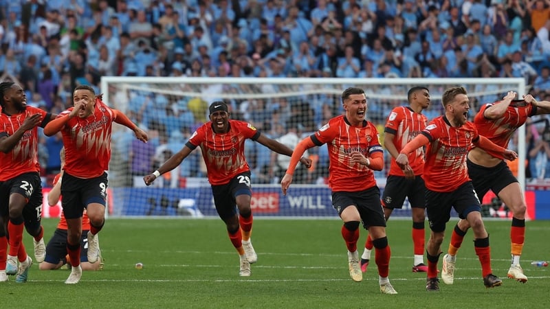 Luton promoted after penalty shoot-out drama