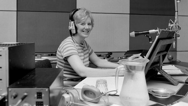 Margaret Turley (née O'Brien) pictured in RTÉ in 1981