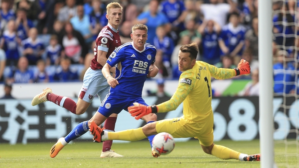 Harvey Barnes opened the scoring for Leicester