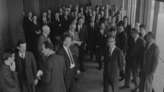 70 TDs visit RTÉ Studios, 1963