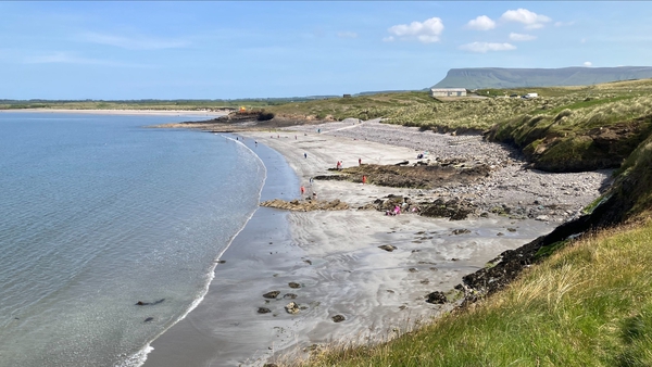 Rosses Point in Co Sligo was a magnet for people swimming and walking today