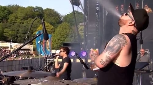 Royal Blood, pictured at BBC Radio 1's Big Weekend in Dundee last month: "We look forward to coming back. And applause is optional" Screengrab: BBC