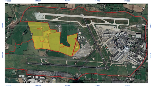 The 261 acres of land, situated between the North and South runways, was put up for sale in May