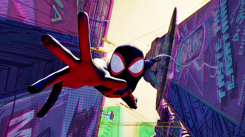 What a wacky web we weave . . . Spider-Man/Miles Morales (Shameik Moore) in Spider-Man: Across The Spider-Verse