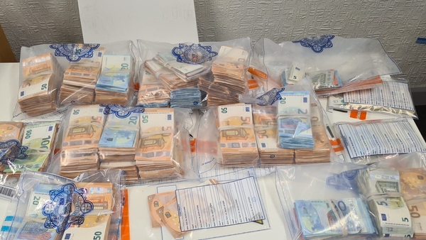 The seizures included over €200,000 in cash