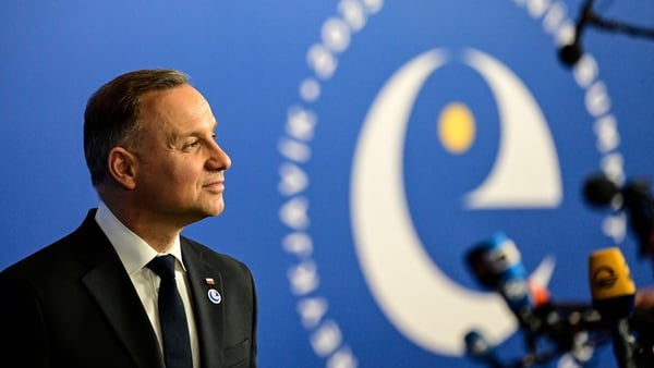 Andrzej Duda pictured last month at a summit in Iceland