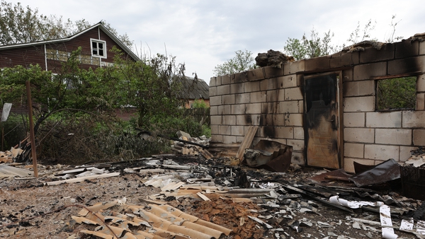 Damage after clashes between Russian Security Forces and Ukrainian 