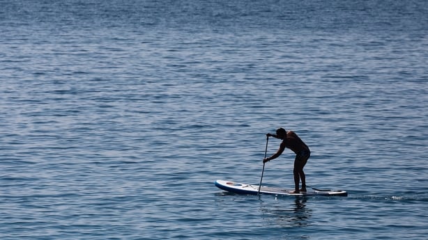 Swimmers warned of cold water shock and strong currents