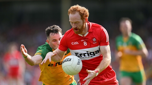 Conor Glass was at the heart of the action in Ballybofey