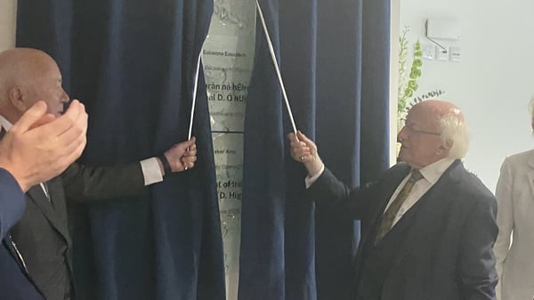 President Michael D Higgins officially opened Esker Arts Centre