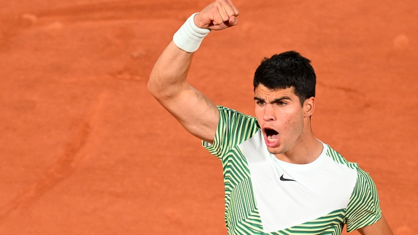 Carlos Alcaraz has to get past Novak Djokovic to make it to this year's final at Roland Garros