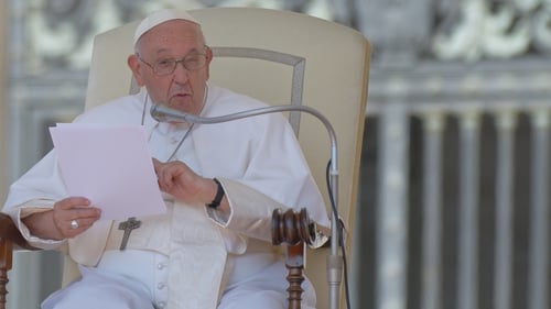 Pope Francis led the weekly general audience in St Peter's Square this morning