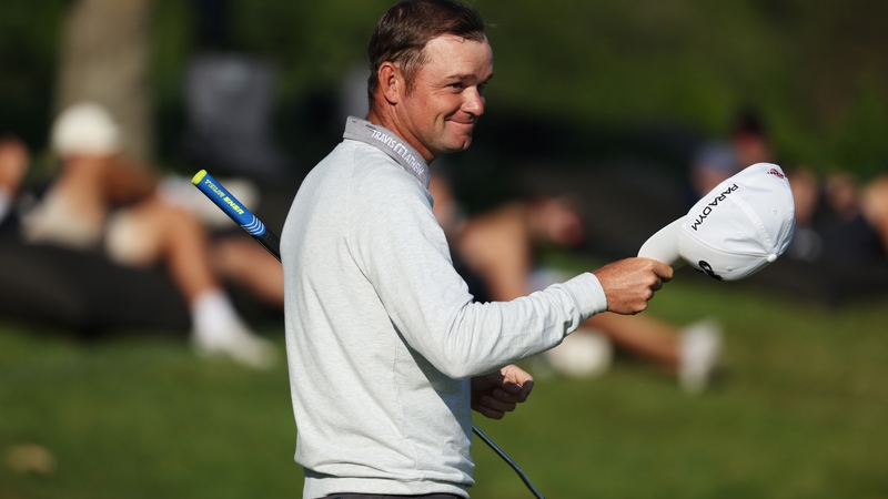 Dale Whitnell soaks up the acclaim after opening up a six-stroke lead