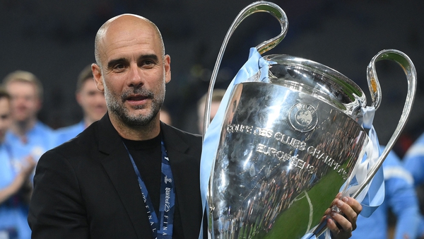 Pep Guardiola won the Champions League for the third time as a manager