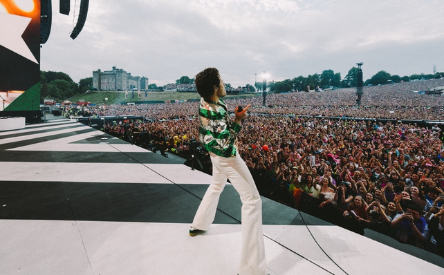 Pop superstar Harry Styles wowed 80,000 fans at Slane Castle, Co Meath in June. His gig was the first post-pandemic concert at the venue with Metallica last playing there in 2019. (Pic: Lloyd Wakefield)