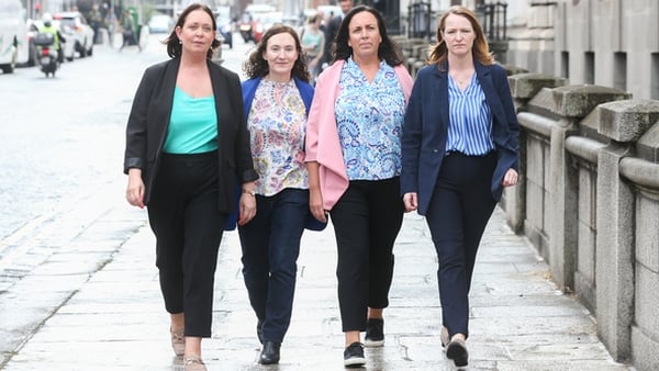 Members of the Women of Honour Group (L-R) Roslyn O'Callaghan, Yvonne O'Rourke, Honor Murphy and Diane Byrne pictured in June (Pic: RollingNews.ie)