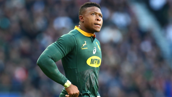Aphiwe Dyantyi is eligible to play for the Sharks in August