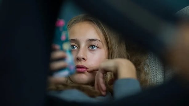 girl on phone