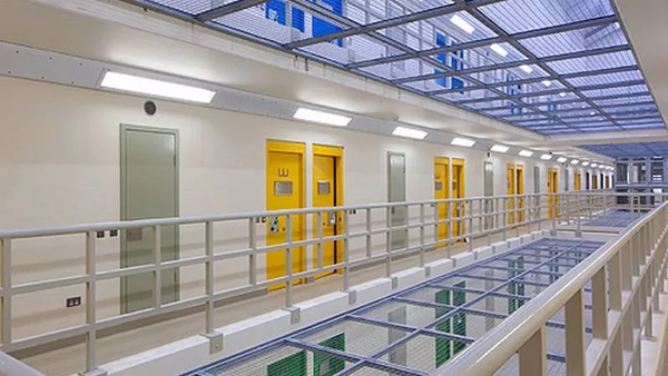 'Education in prison can provide a haven, offering relief from the monotonies and deprivations of imprisonment and can also offer the tools for more positive reintegration after prison life'. Photo: interior landing Cork Prison/Irish Prison Services
