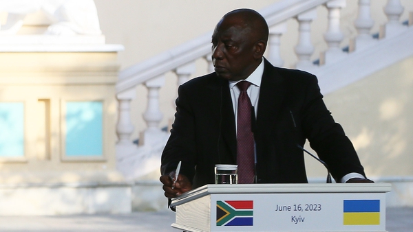 Cyril Ramaphosa was part of the African delegation that visited Kyiv