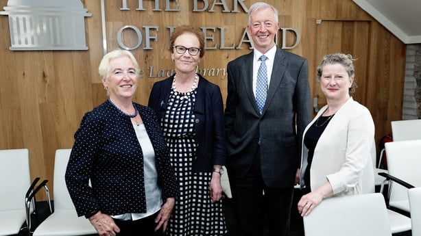 Dr Carol Coulter, Executive Director and founder of Child Law Project, Noeline Blackwell, CEO of the Dublin Rape Crisis Centre and Chair of the Child Law Project, His Honour Judge Paul Kelly, President of the District Court and Dr Maria Corbett, Chief Executive, Child Law Project