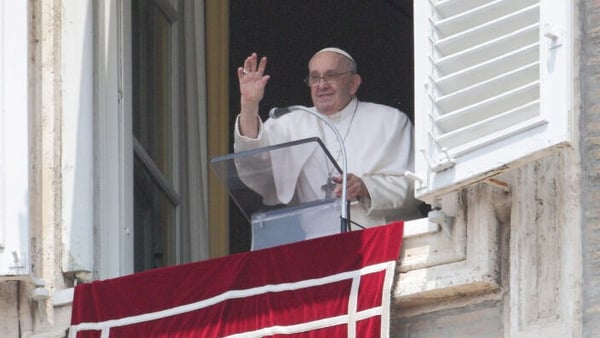 Pope Francis presided over the Angelus prayer last Sunday from the window of his study in the Vatican