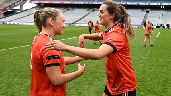 Louise Kenny (L) is happy to be back playing alongside good friend with Aimee Mackin