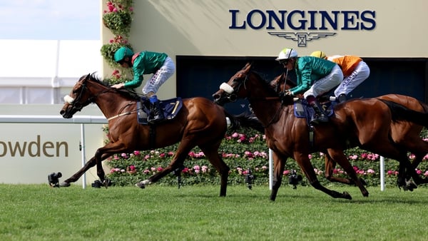 Chris Hayes riding Tahiyra to victory at The Coronation Stakes at Ascot in June