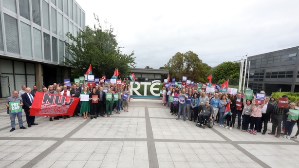 Staff protest