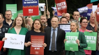RTÉ employees protest amid payments scandal