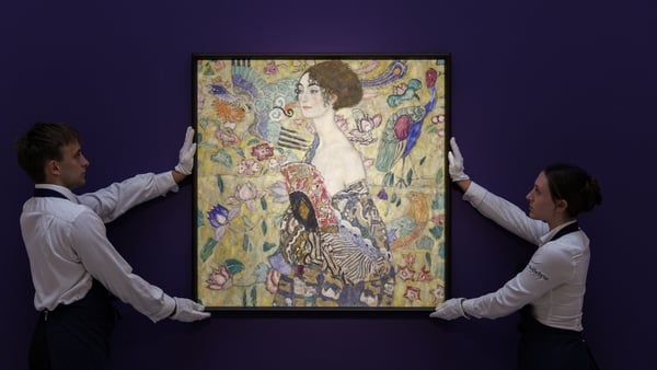 Gustav Klimt's Lady with a Fan on display ahead at Sotheby's