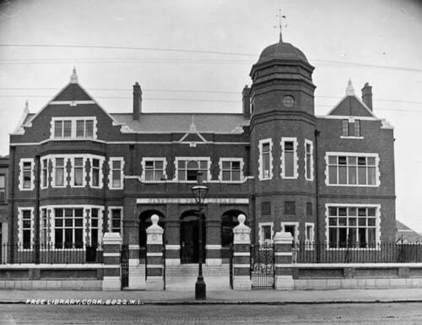 The Carnegie Free Library, Cork Photo: National Library of Ireland, L_ROY_08822