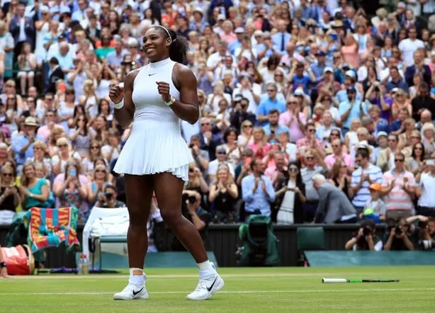 Serena Williams celebrates winning the ladies singles final at Wimbledon 2016 (John Walton/PA)