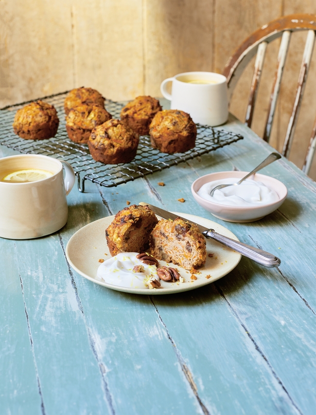 Carrot and apple muffins