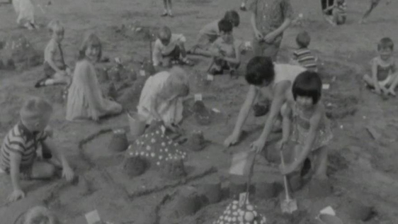 Building Sandcastles on Sandymount Strand, 1968