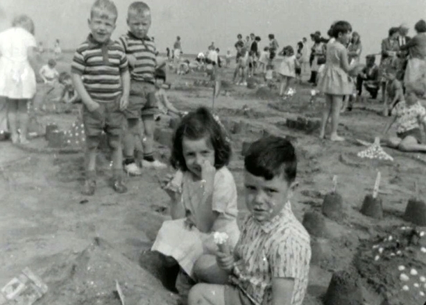 Building Sandcastles on Sandymount Strand, 1968
