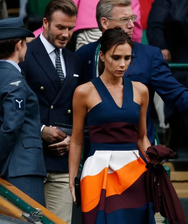David and Victoria Beckham at Wimbledon 2014 (Jonathan Brady/PA)