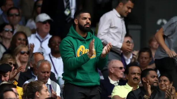 Drake at Wimbledon 2018 (John Walton/PA)