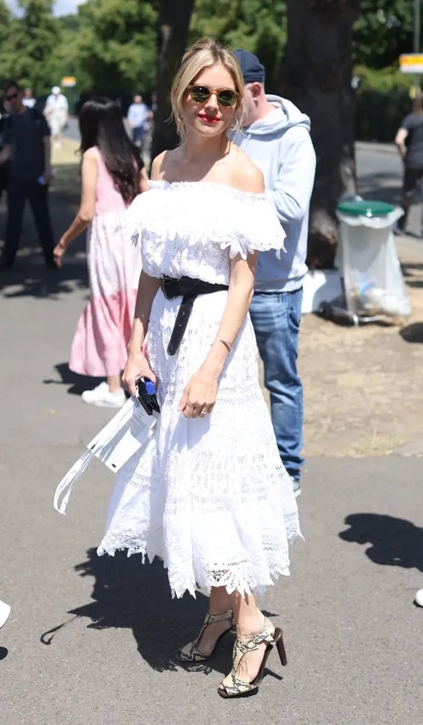Sienna Miller at Wimbledon 2022 (James Manning/PA)