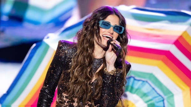  Singer Idina Menzel performs onstage during Outloud at WeHo Pride 2023 